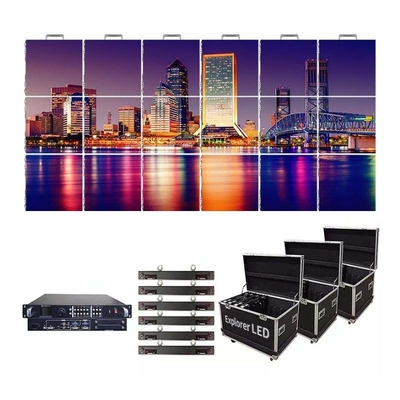 P3.91 P4.81 500x500 alumnim and iron cabinet LED Video Wall Outdoor