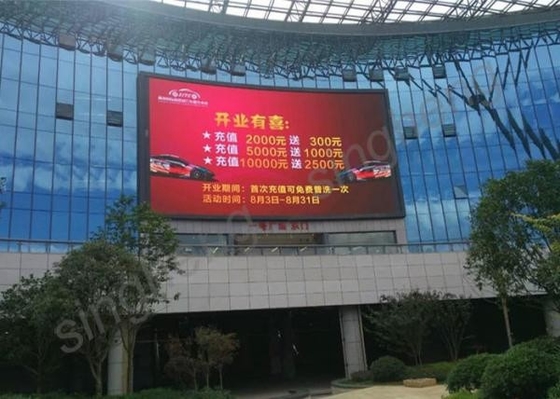 Advertising P10 Full Color Led Screen , Outdoor Full Color Led Display 45kg Cabinet Weight