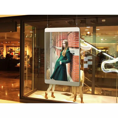 Wifi 4G Outdoor Transparent Led Screen Poster for Retail Store