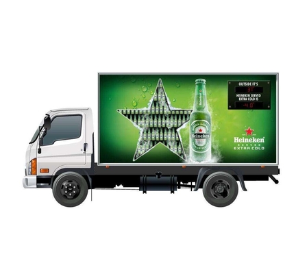 P8 PAdvertising Mobile LED Display Screen Waterproof Vehicle Van Truck Mounted