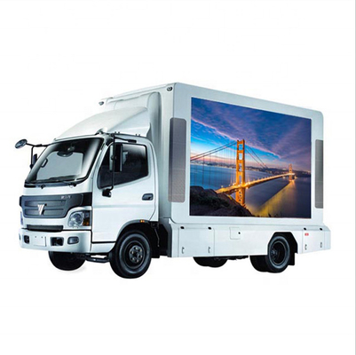 Full Color Outdoor Advertising Car LED Display Screen , P10mm Video Wall Panels