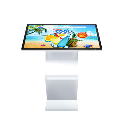 Indoor Advertising Display Screen LCD Touch Kiosk Floor Standing