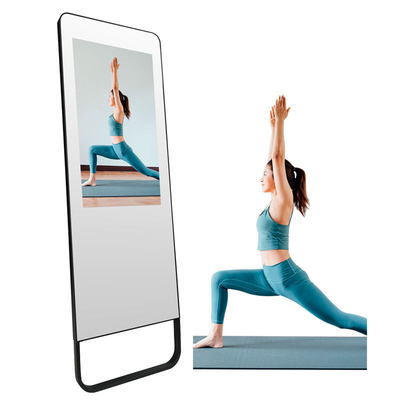 43 Inch LCD Advertising Display Smart Fitness Mirror Touch Screen