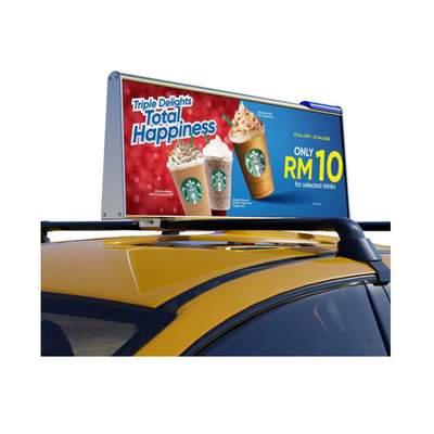 1920Hz Outdoor Taxi Top Led Display With Standard Size 960x320mm