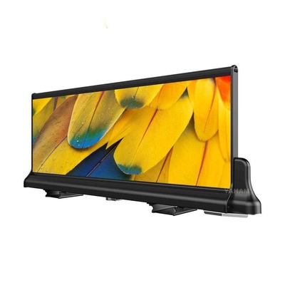 SMD3528 Taxi Top Led Display Ultra Thin Roof Mounted Screen For Car