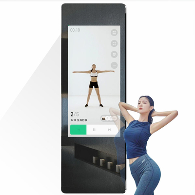 700nits Brightness 55 Inch Exercise Smart Mirror For Sports