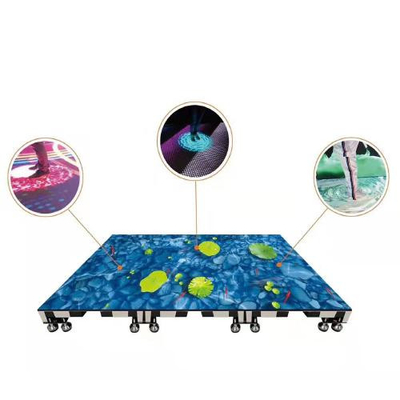 PH3.91 SMD Waterproof Light Up Led Screen Floor Tiles For Party Wedding