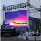 Outdoor Mobile Advertising Display , 500x1000mm Backstage Led Rental Screen