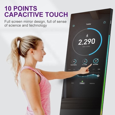 Max 1920x1080 Resolution 32&quot; Fitness LCD Mirror Screen High Brightness