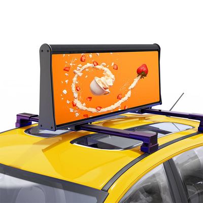 CE ROHS FCC Car Top Led Display Full Color taxi advertising screens